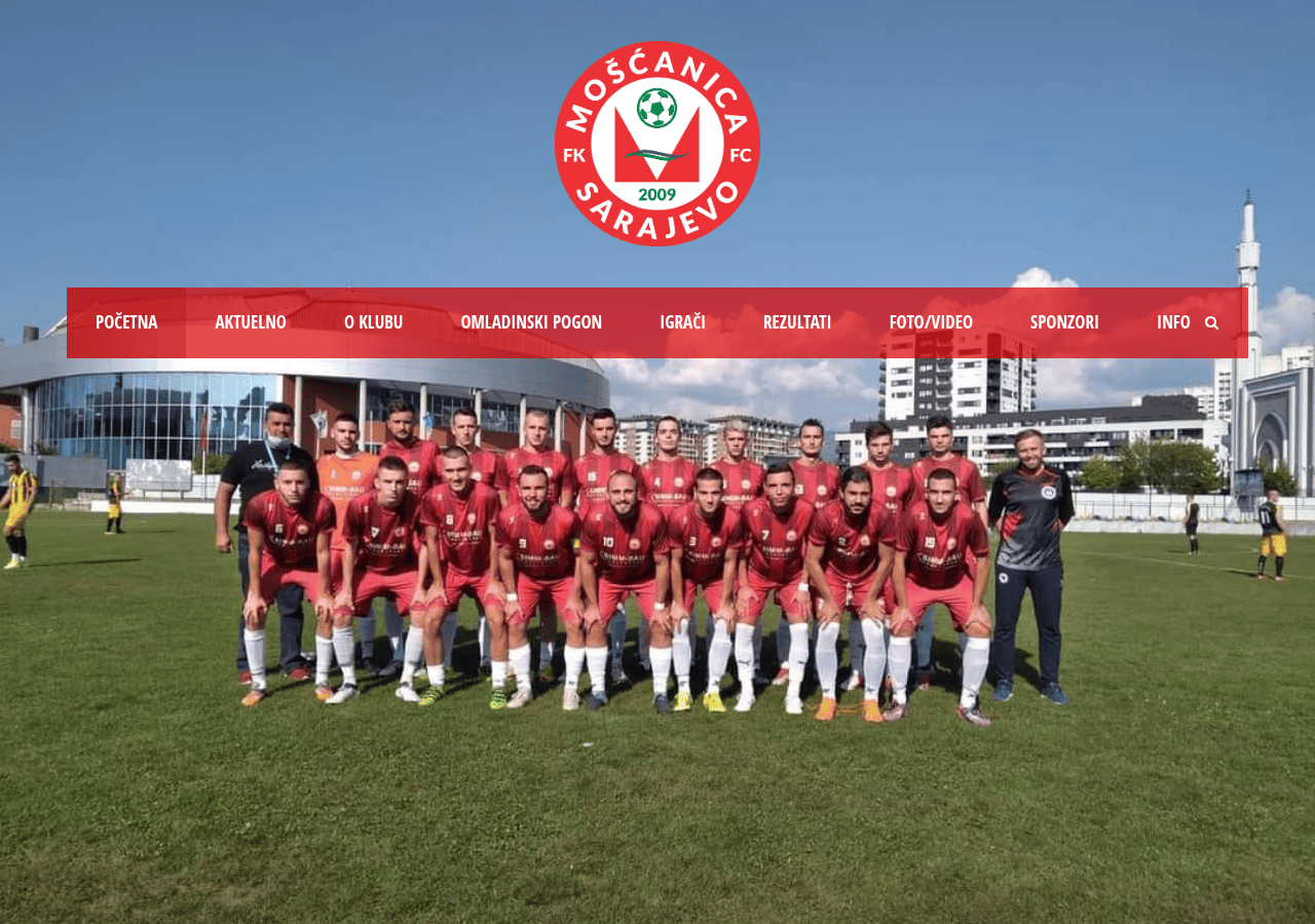 Screenshot of fkmoscanica.ba