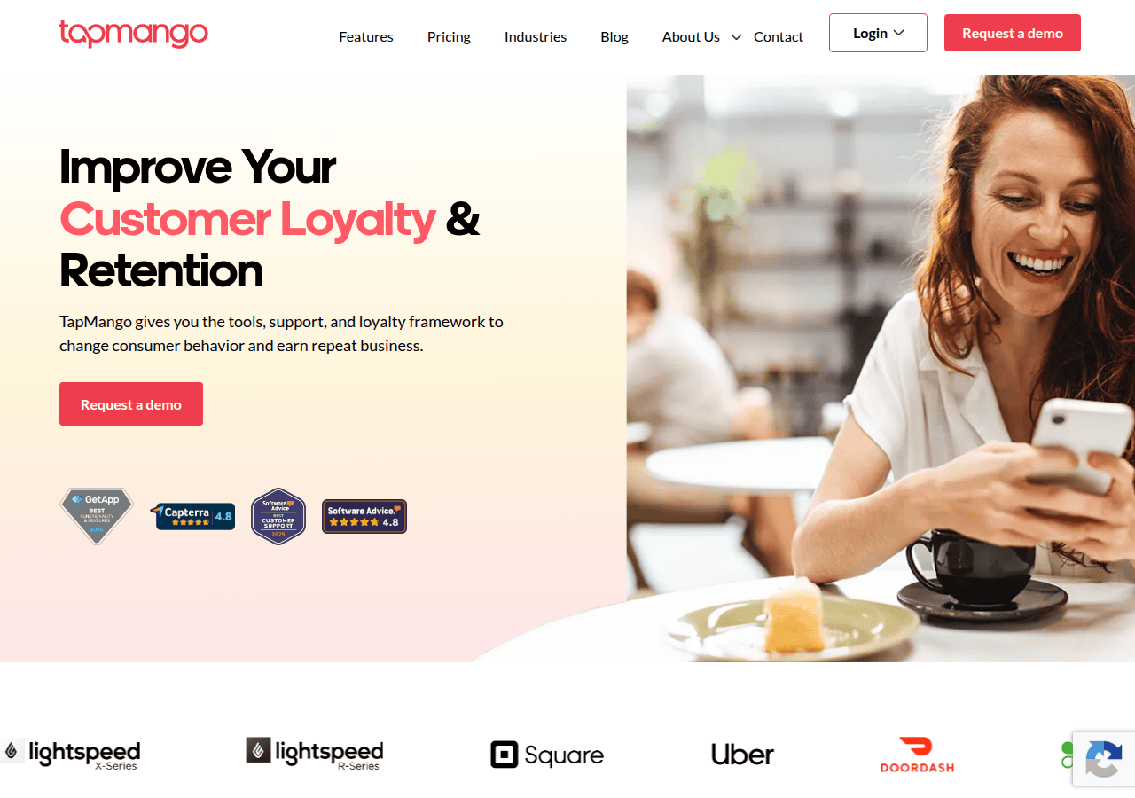 Screenshot of tapmango.com