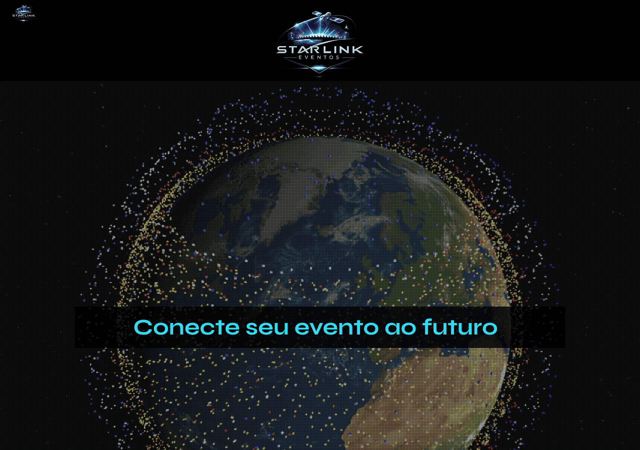 Screenshot of starlinkeventos.com.br
