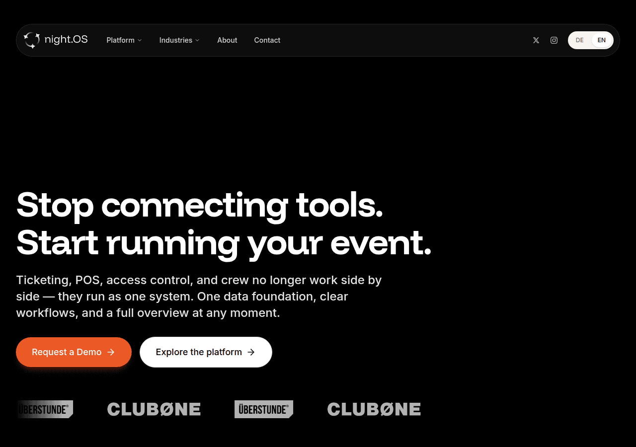 Screenshot of nightos.de