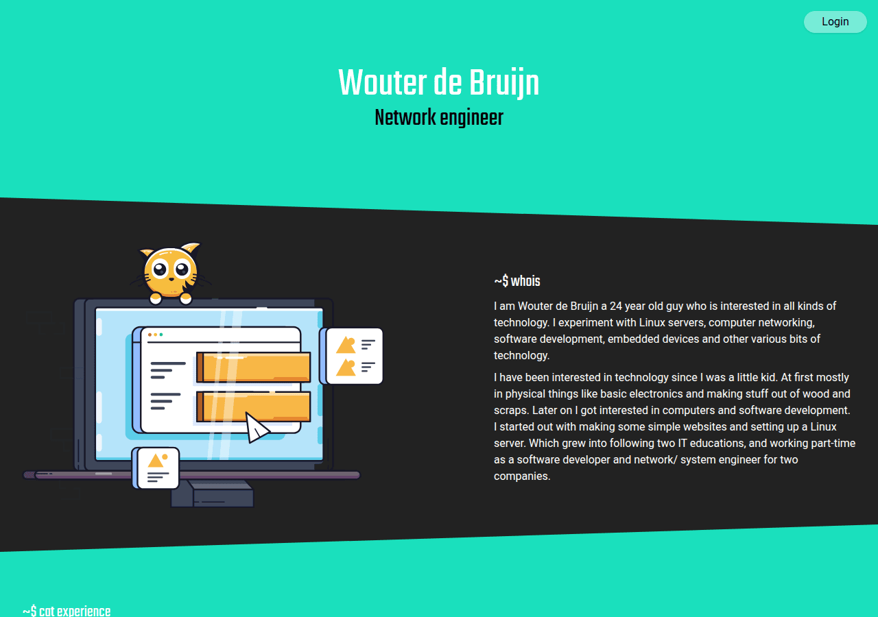 Screenshot of wouterdebruijn.nl