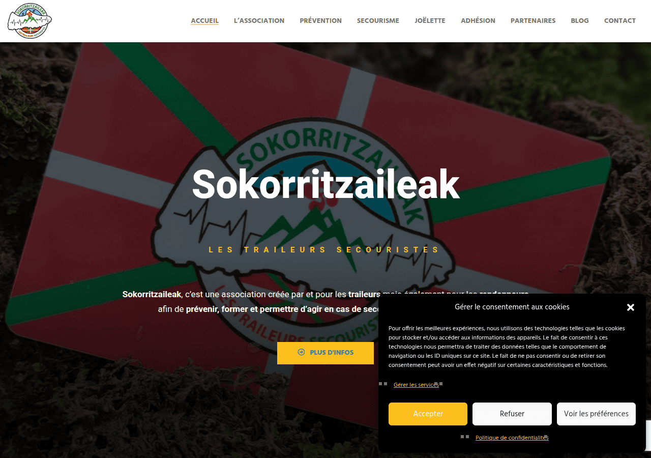 Screenshot of sokorritzaileak.com