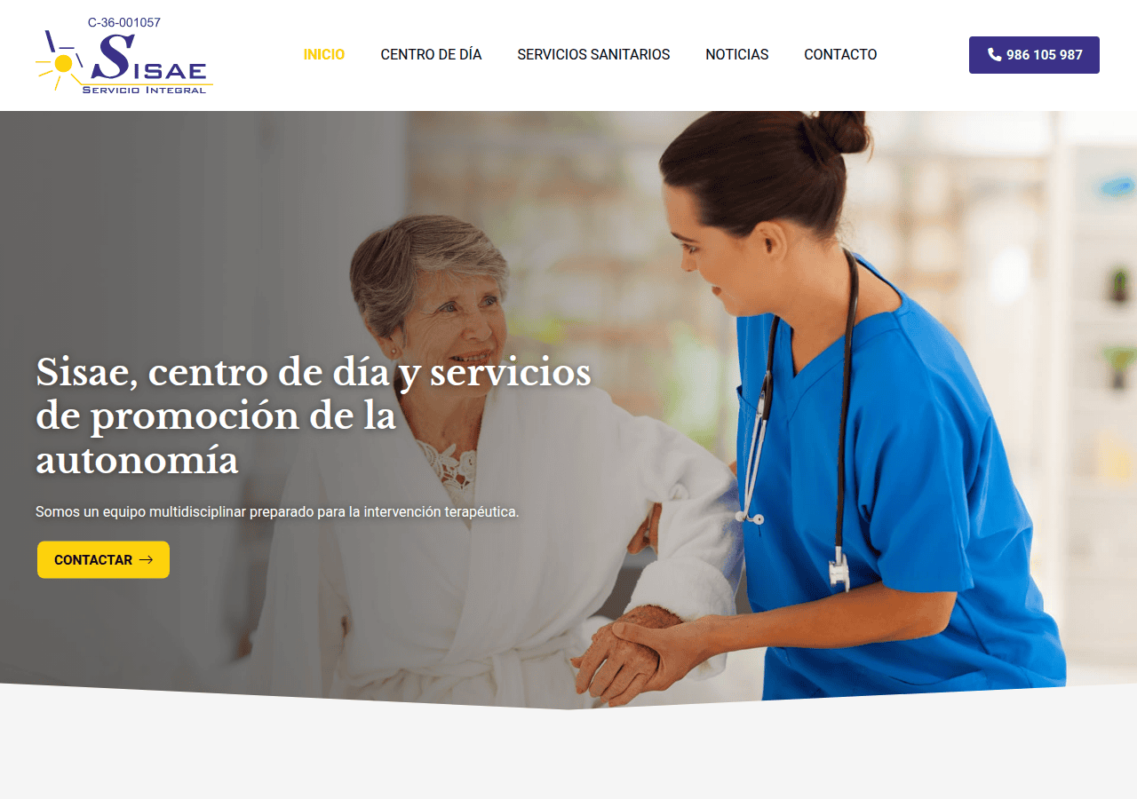 Screenshot of sisae.es