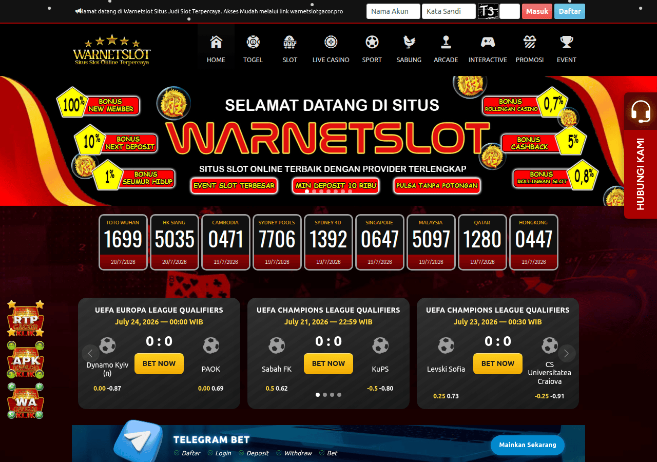 Screenshot of warnetslotni5.site