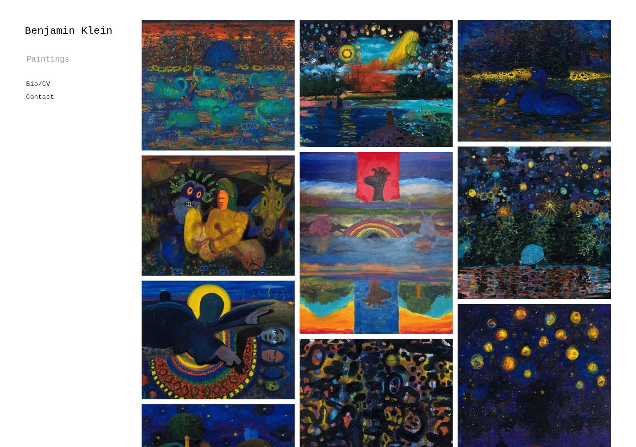 Screenshot of benjaminkleinart.com