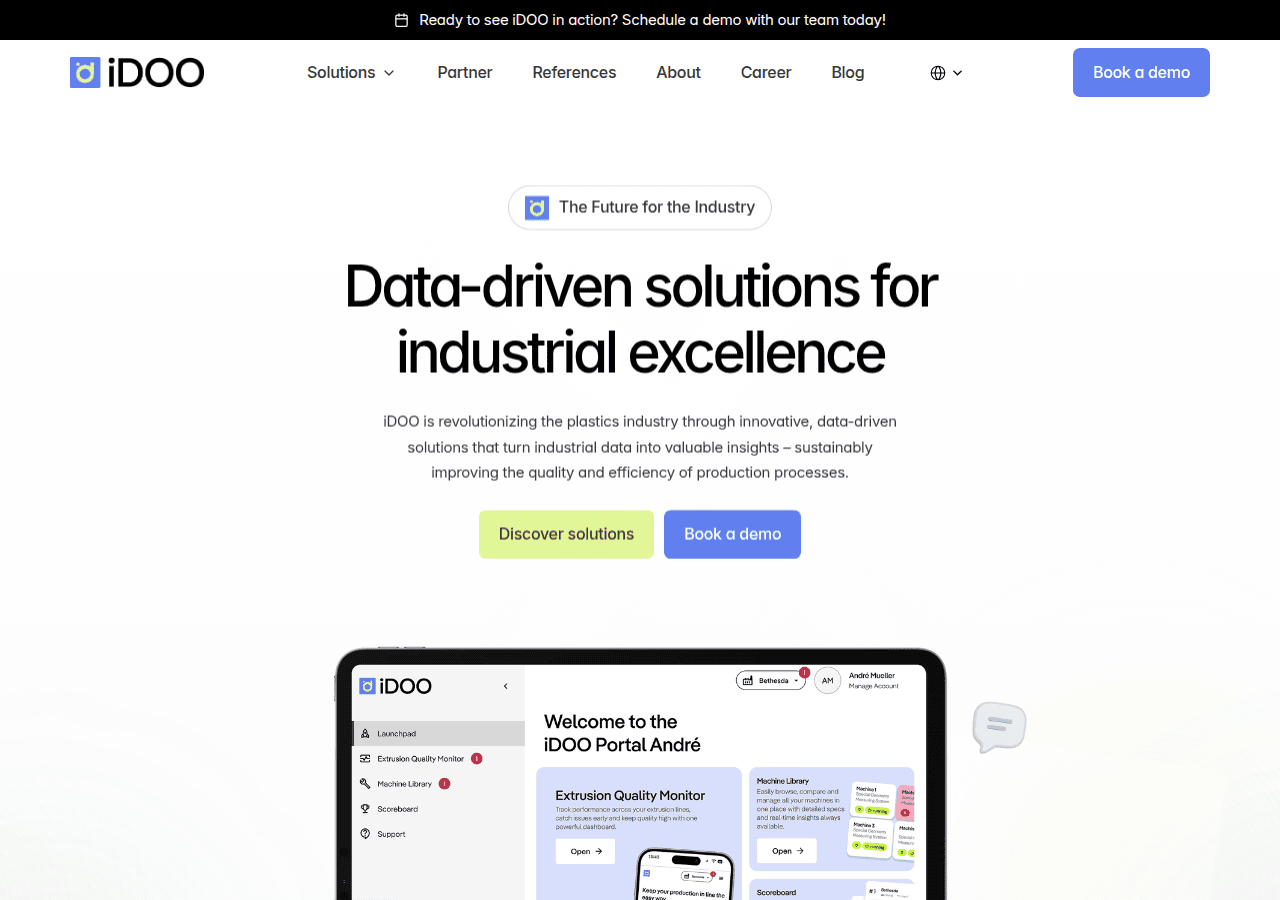 Screenshot of idoo.global