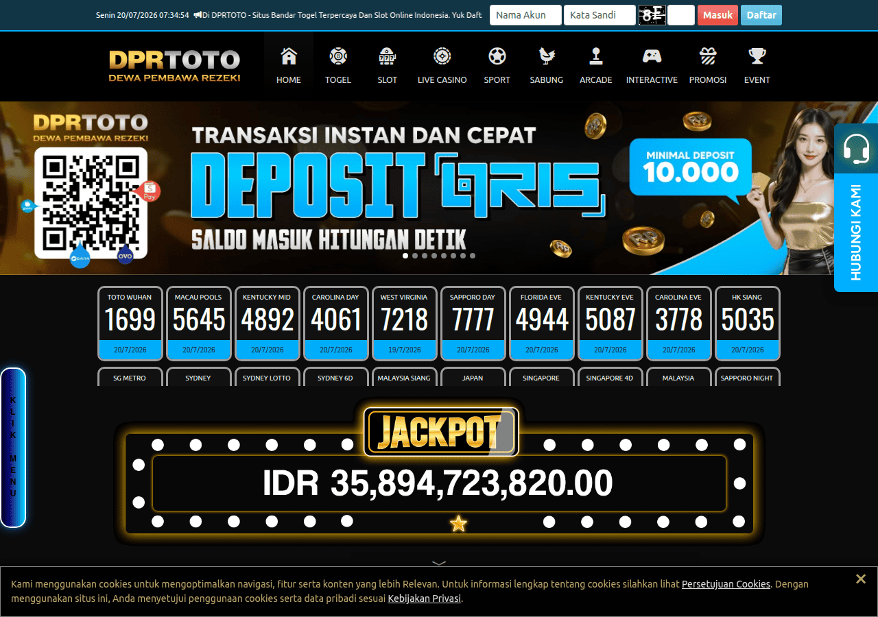 Screenshot of dprtoto-may10.site