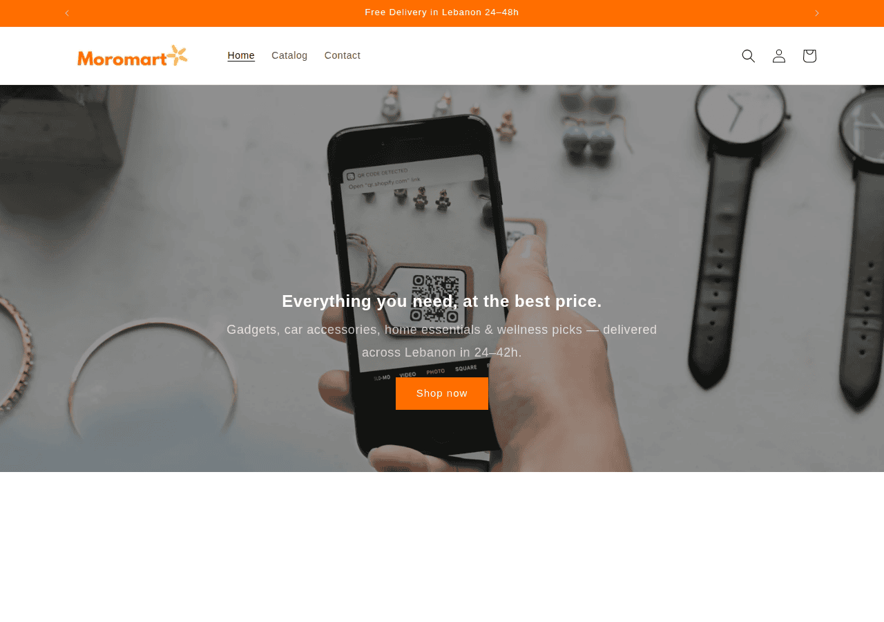 Screenshot of moromart.com