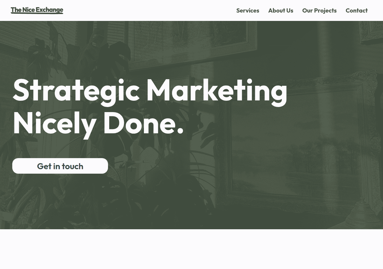 Screenshot of theniceexchange.com