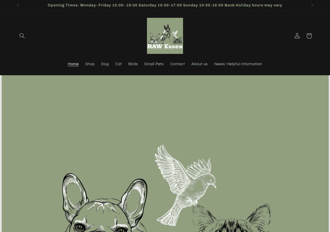 Screenshot of rawessex.co.uk