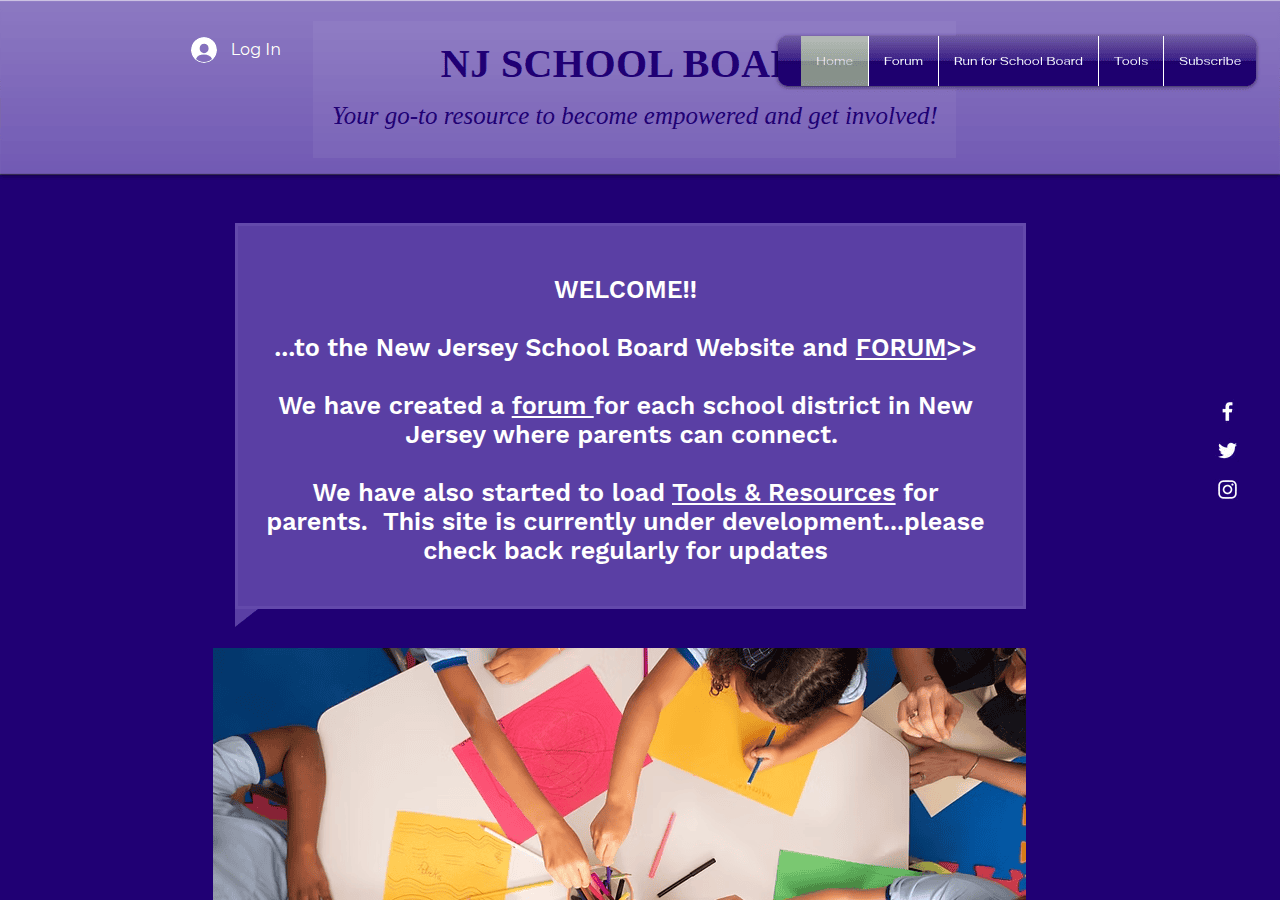 Screenshot of njschoolboard.org