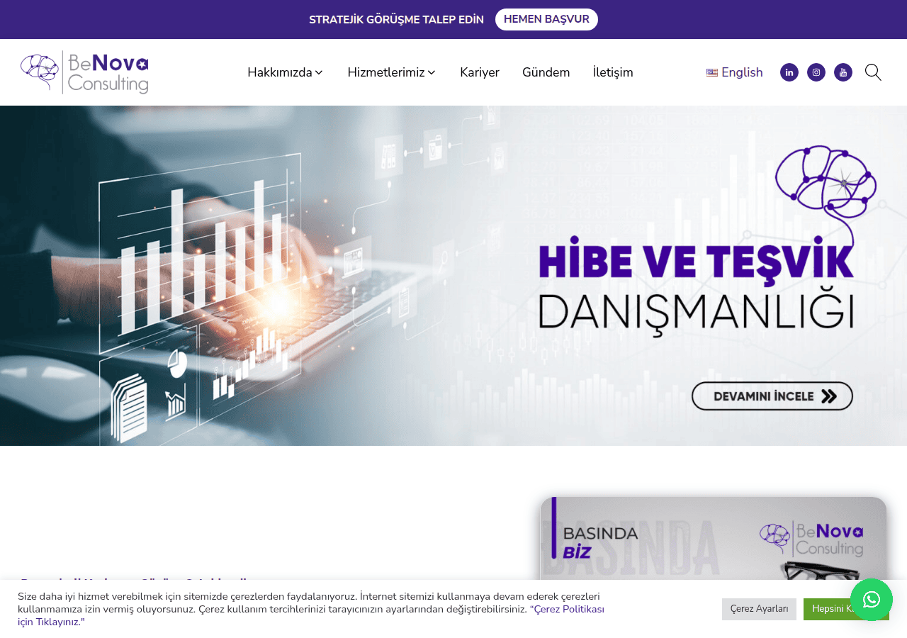 Screenshot of benovaconsulting.com