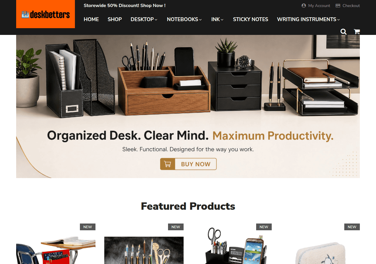 Screenshot of deskbetters.com