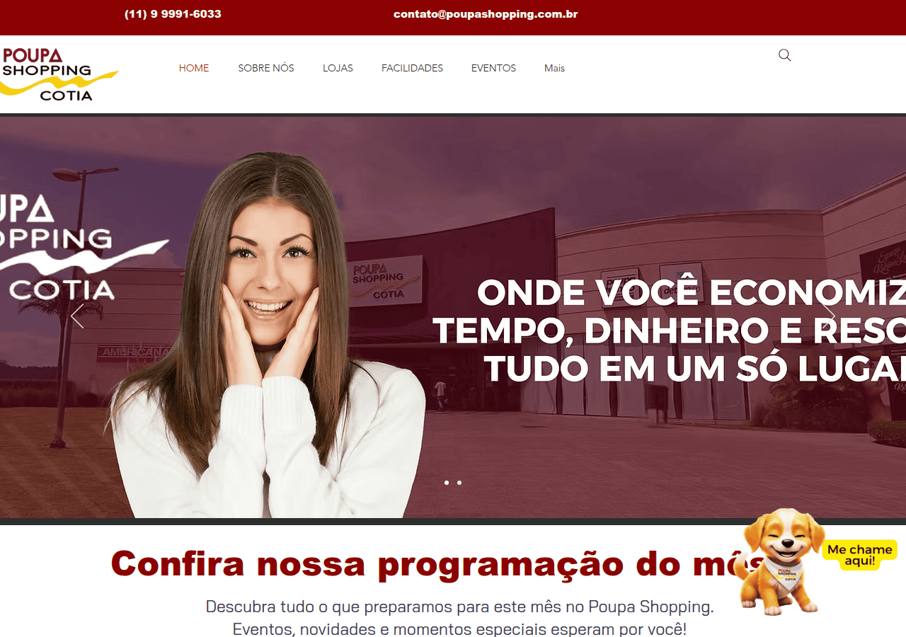 Screenshot of poupashopping.com