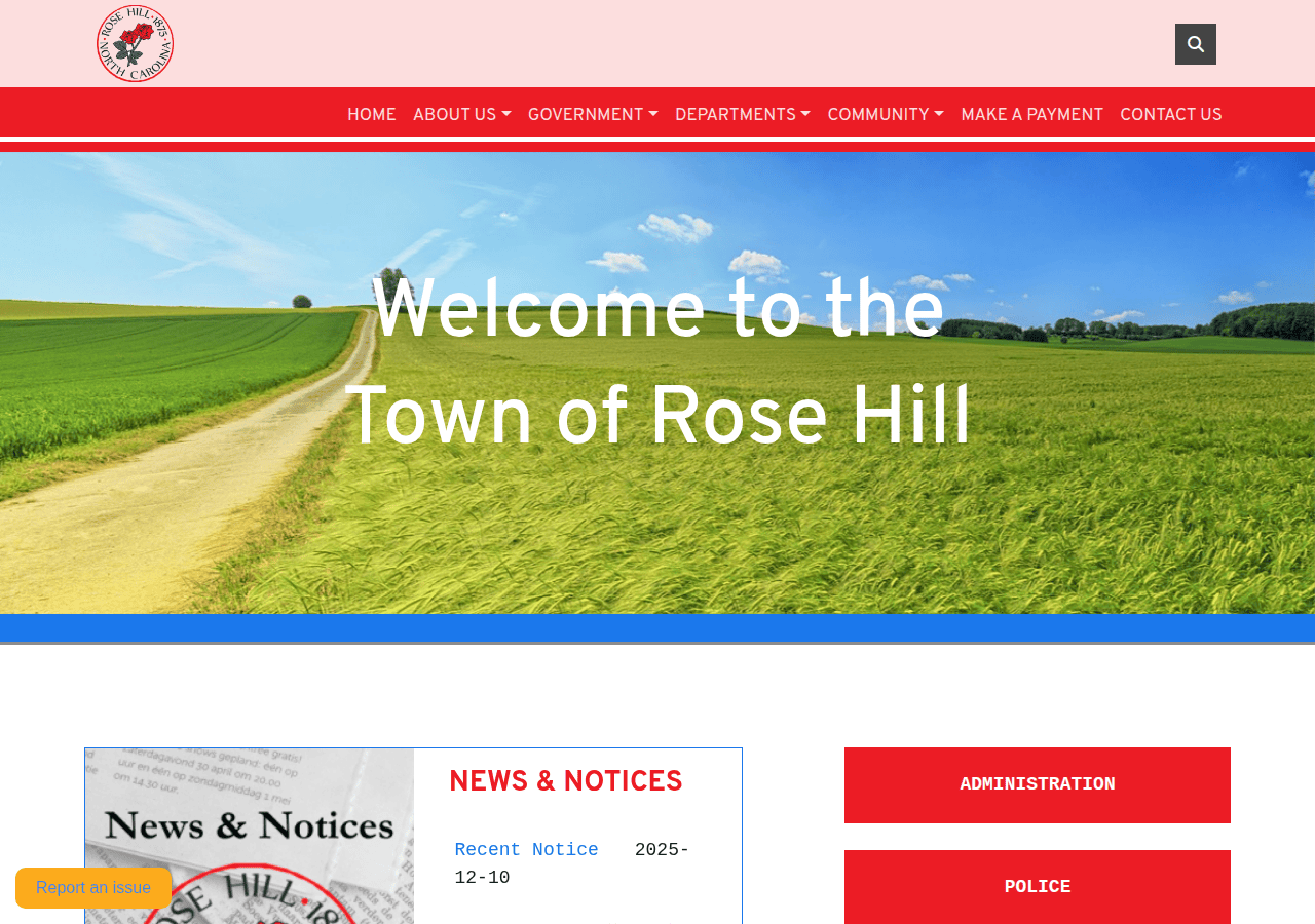 Screenshot of townofrosehillnc.com