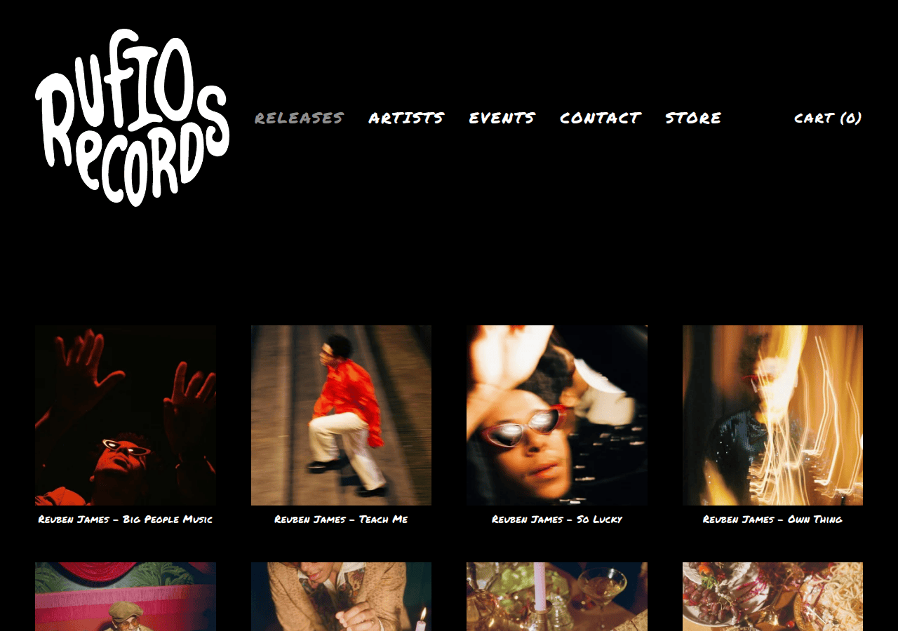 Screenshot of rufiorecords.com