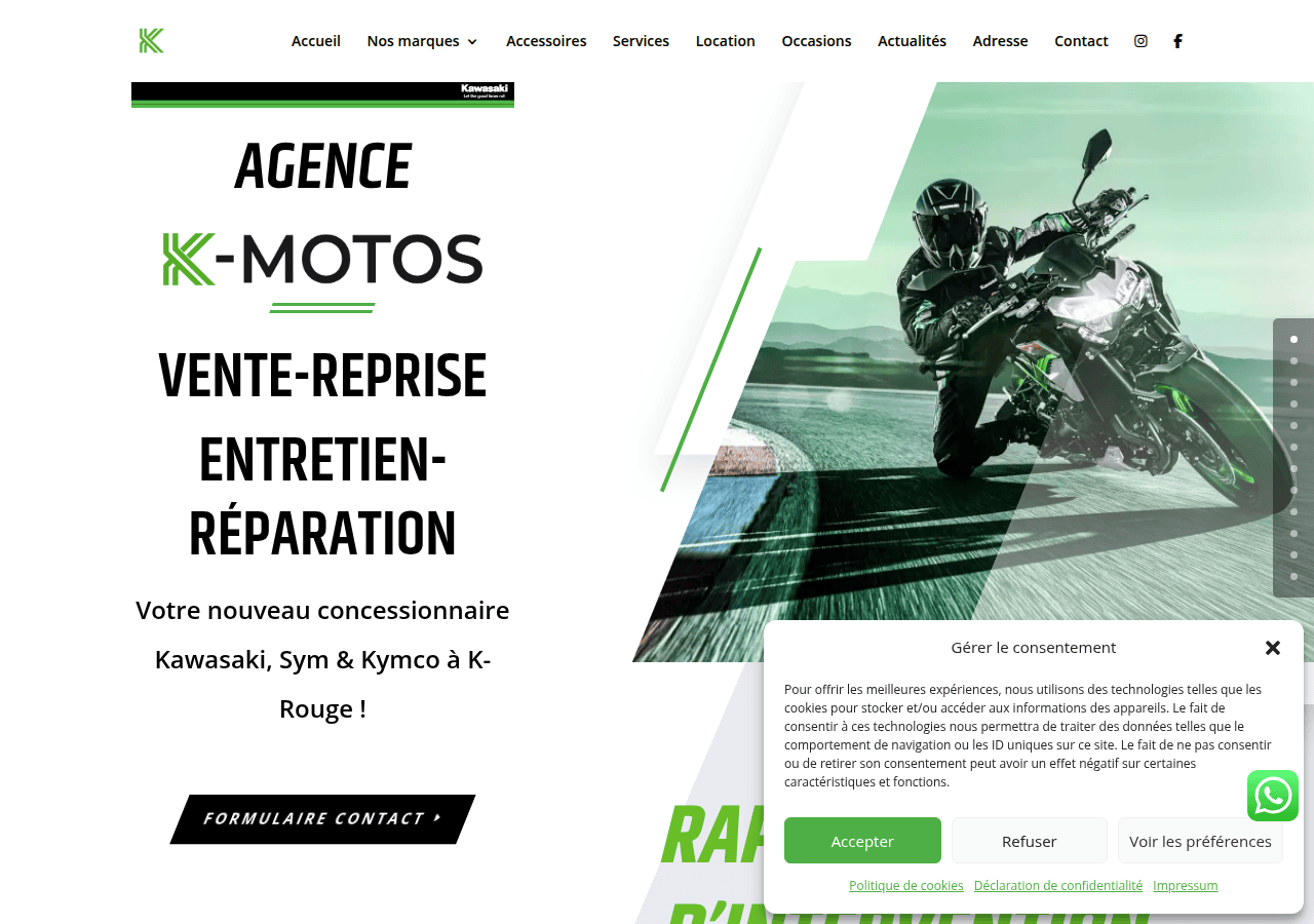 Screenshot of k-motos.ch