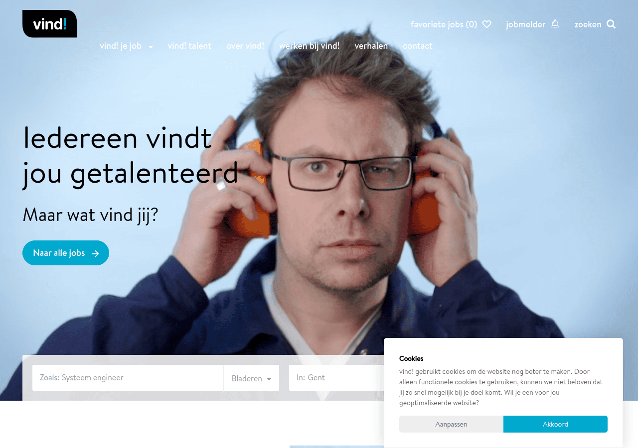 Screenshot of vindeenjob.be