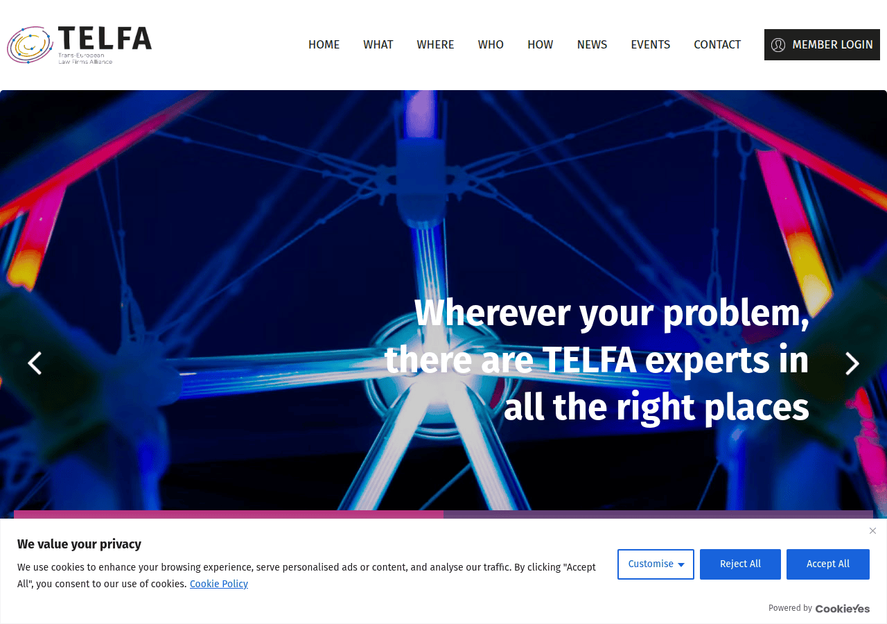 Screenshot of telfa.law