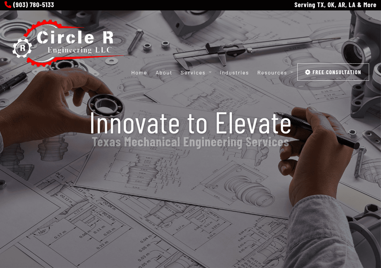 Screenshot of circlereng.com