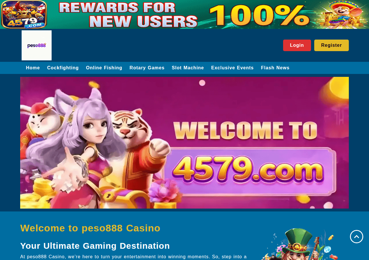 Screenshot of peso888lucky.com