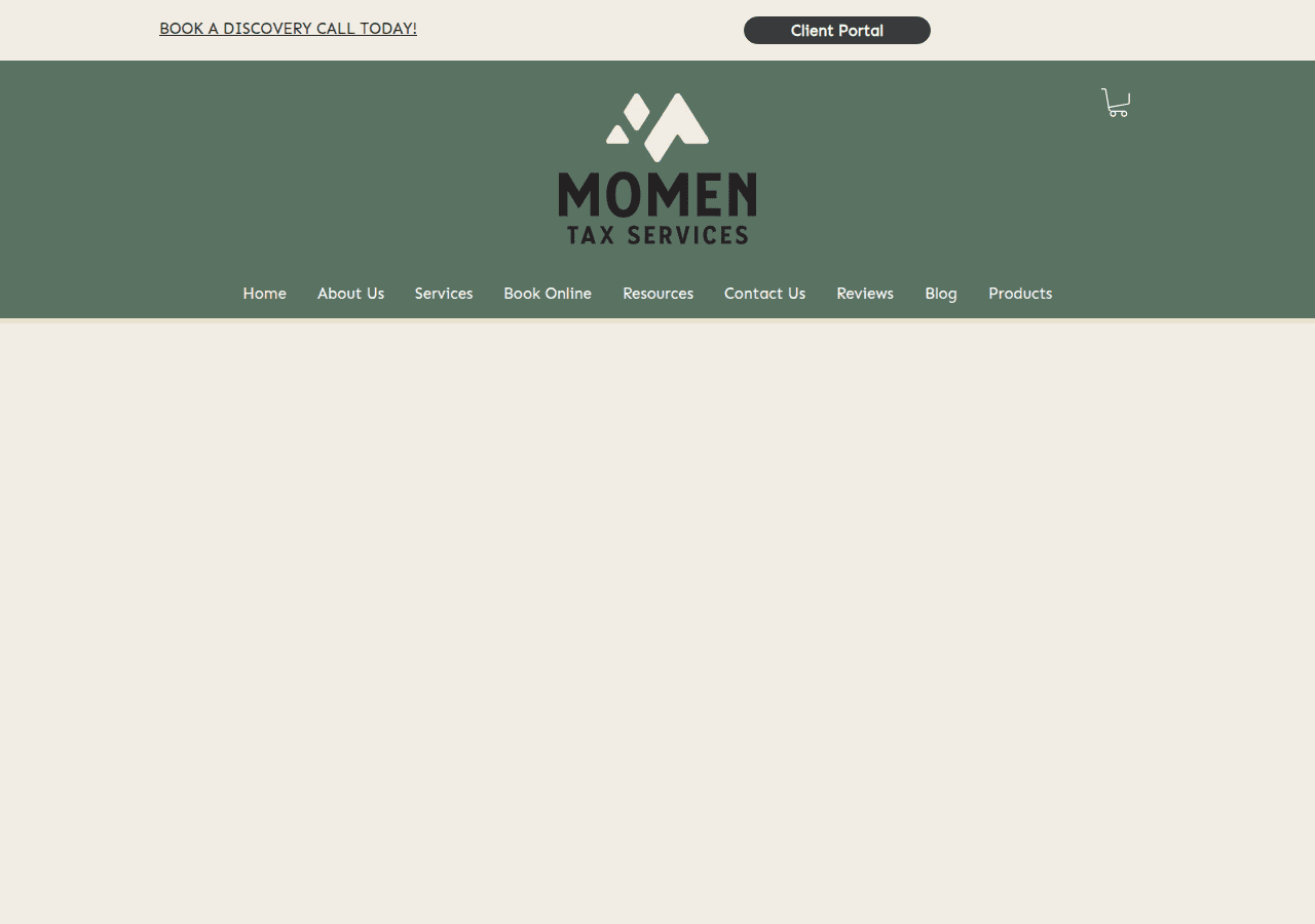 Screenshot of momentaxservices.com