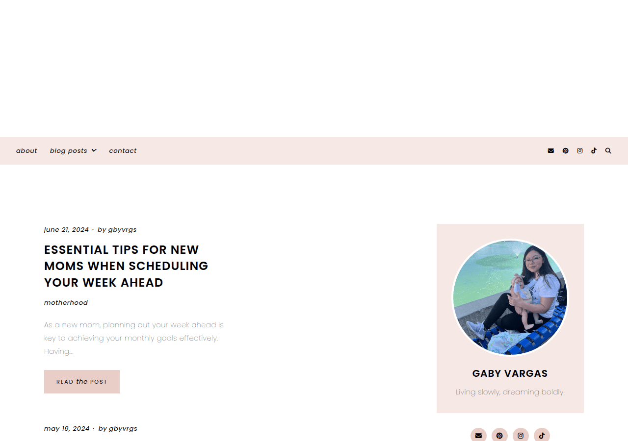 Screenshot of melancholygaby.com