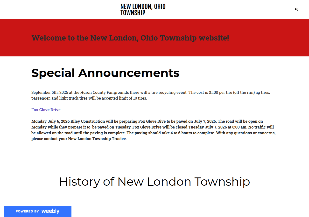 Screenshot of newlondontownshipoh.com