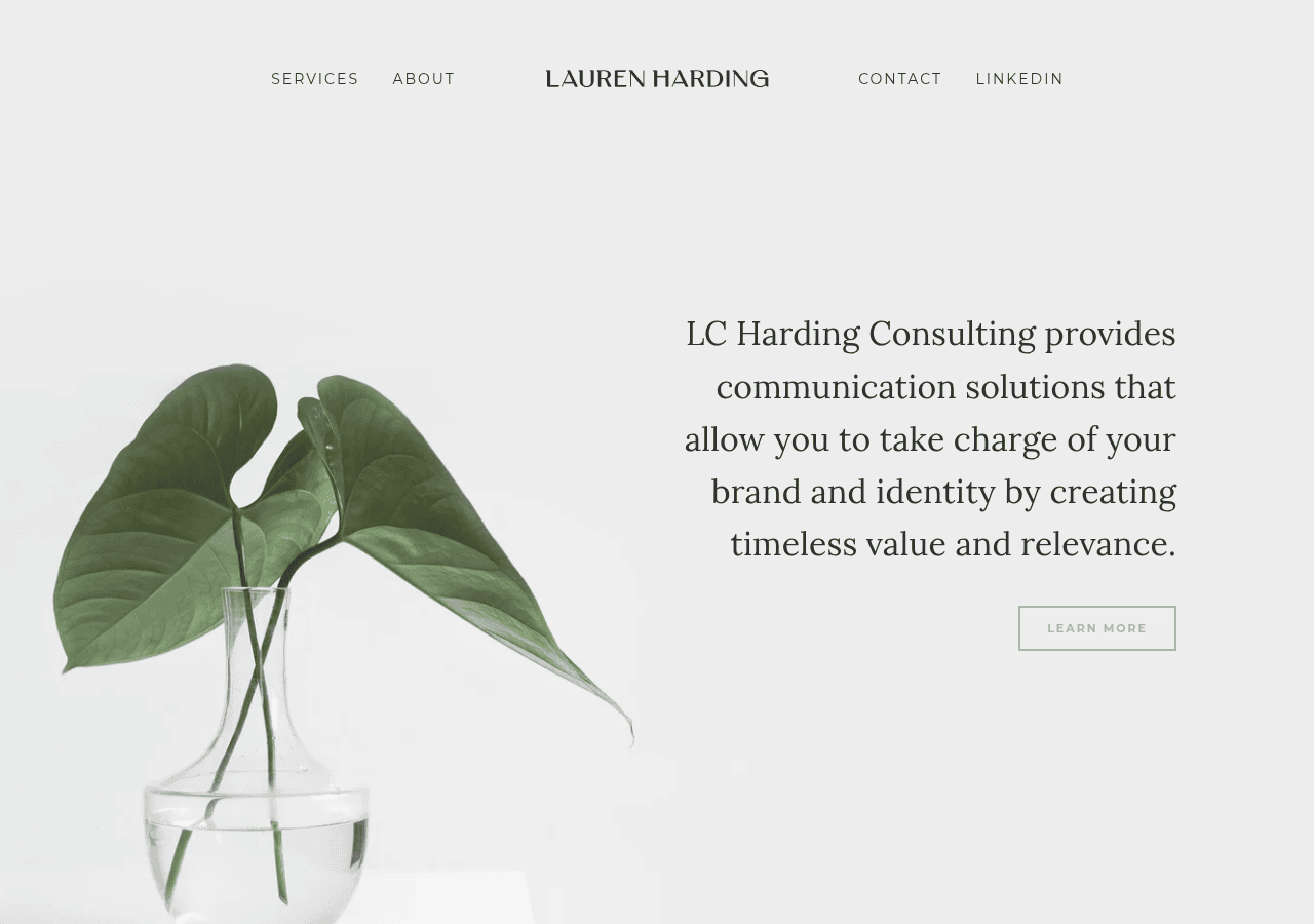 Screenshot of lchardingconsulting.com