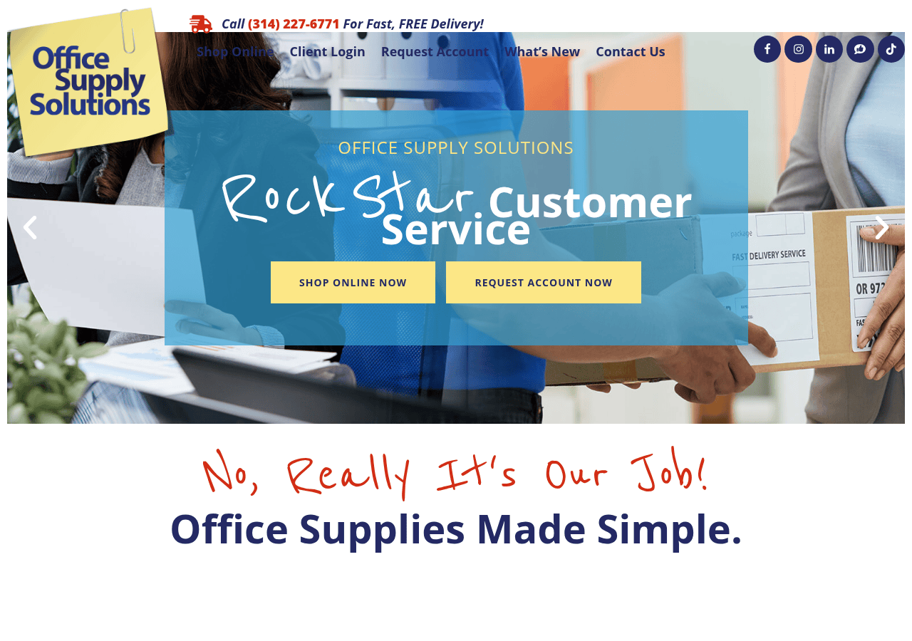 Screenshot of officesupplysolutionsllc.com