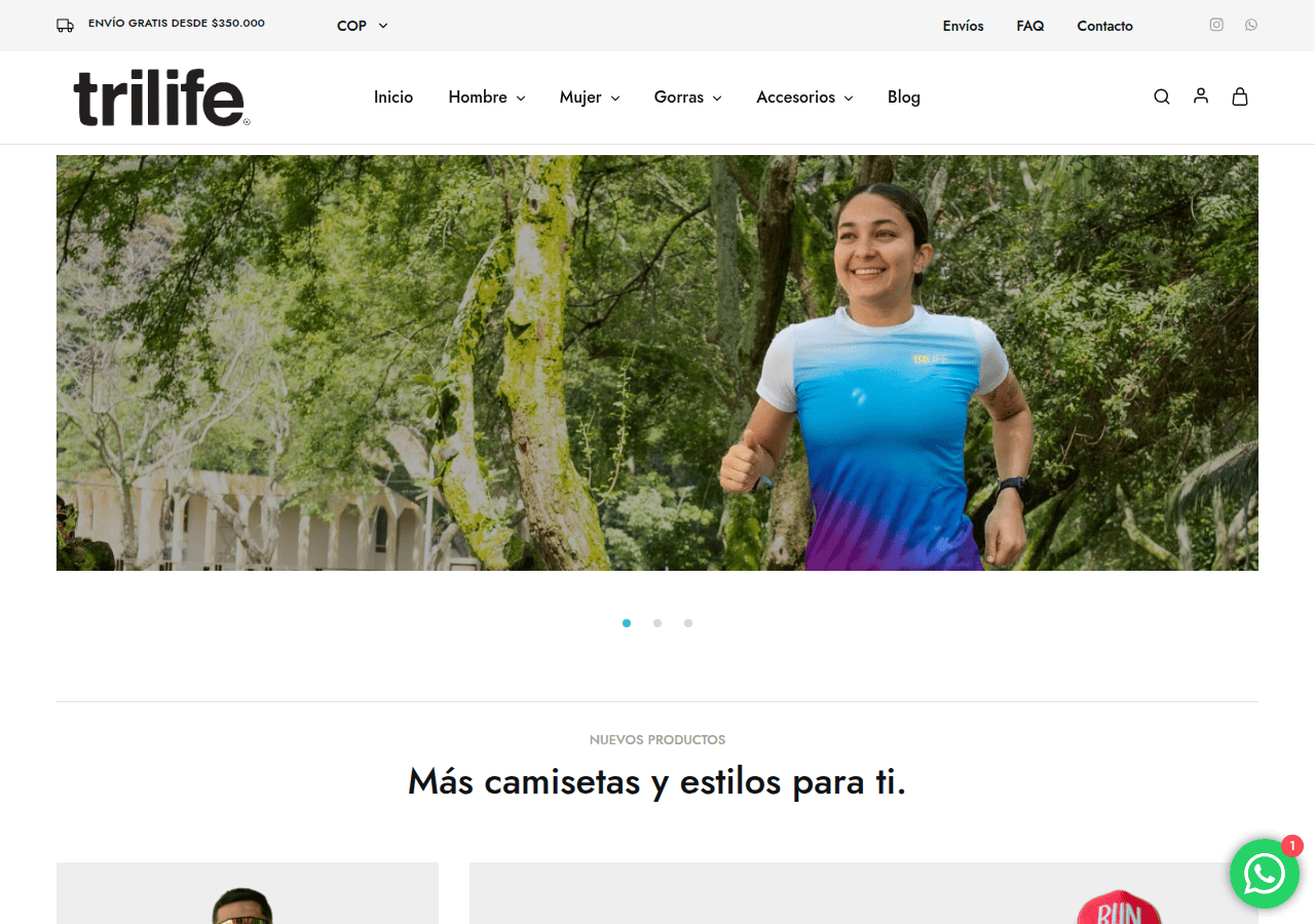 Screenshot of trilife.com.co