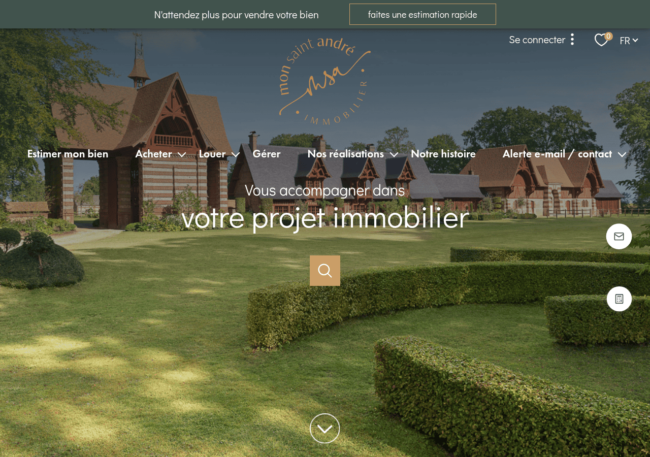 Screenshot of msa-immobilier.fr