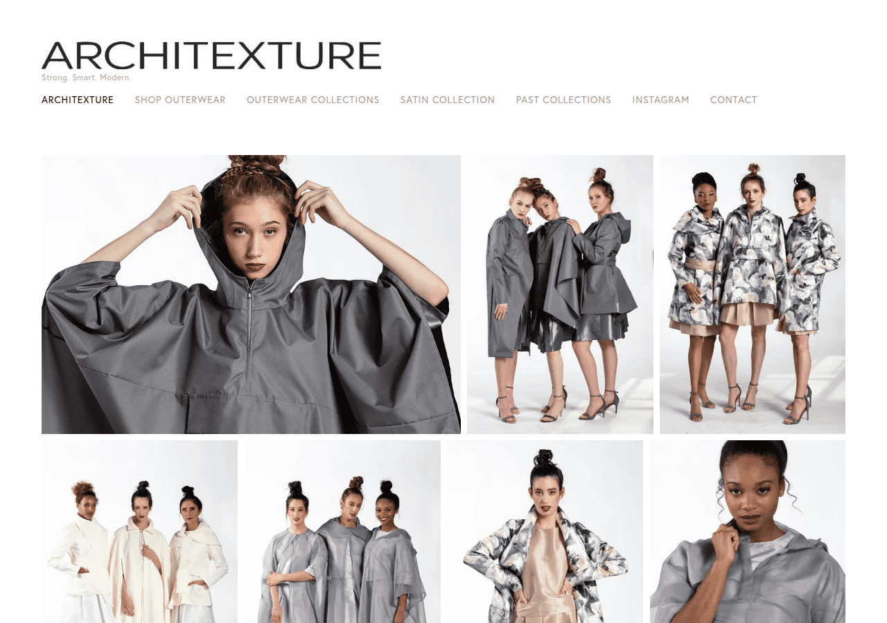 Screenshot of architextureclothing.com