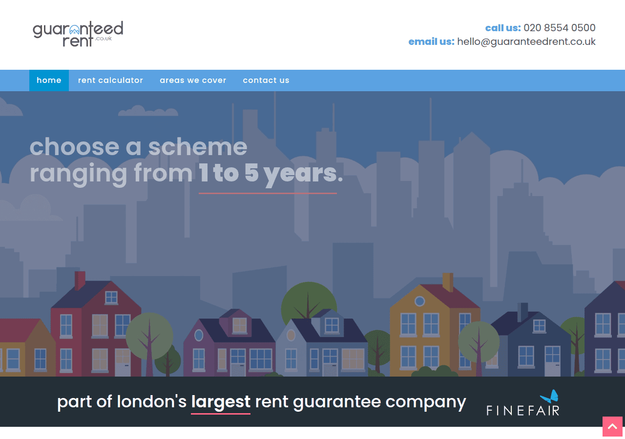 Screenshot of guaranteedrent.co.uk