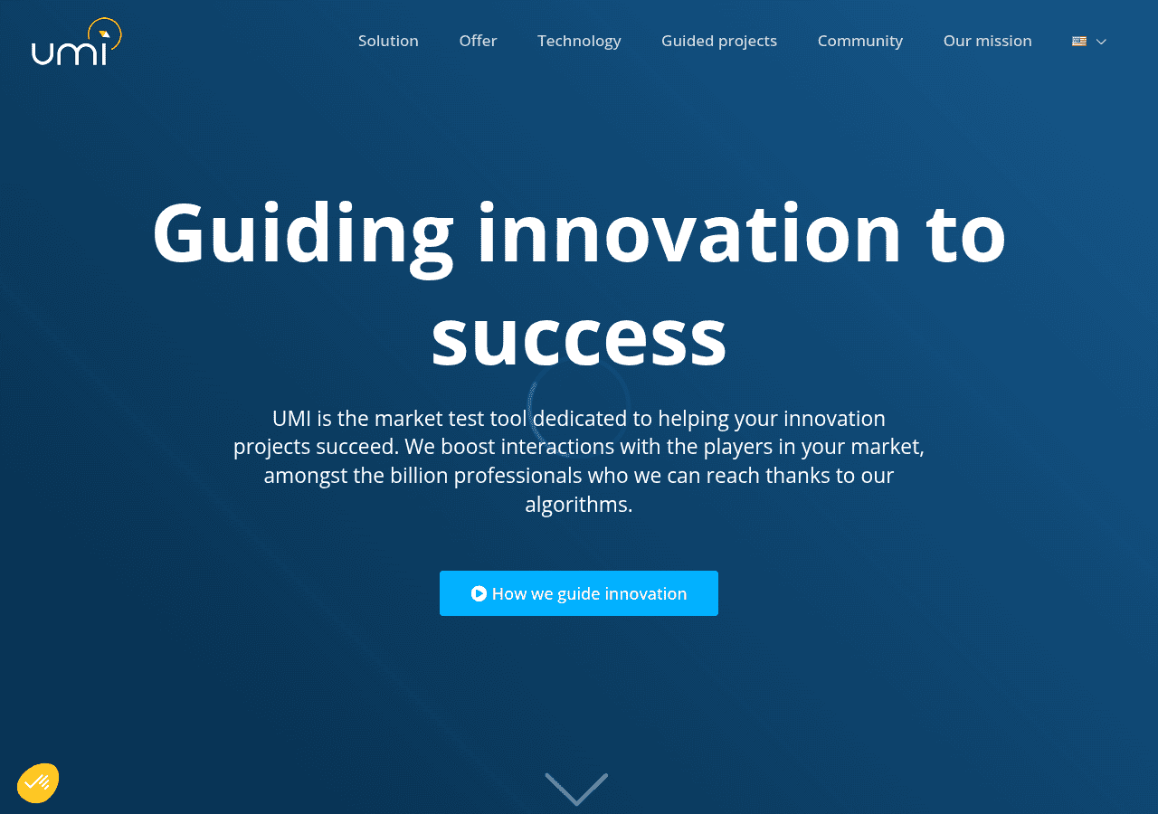 Screenshot of umi-innovation.com