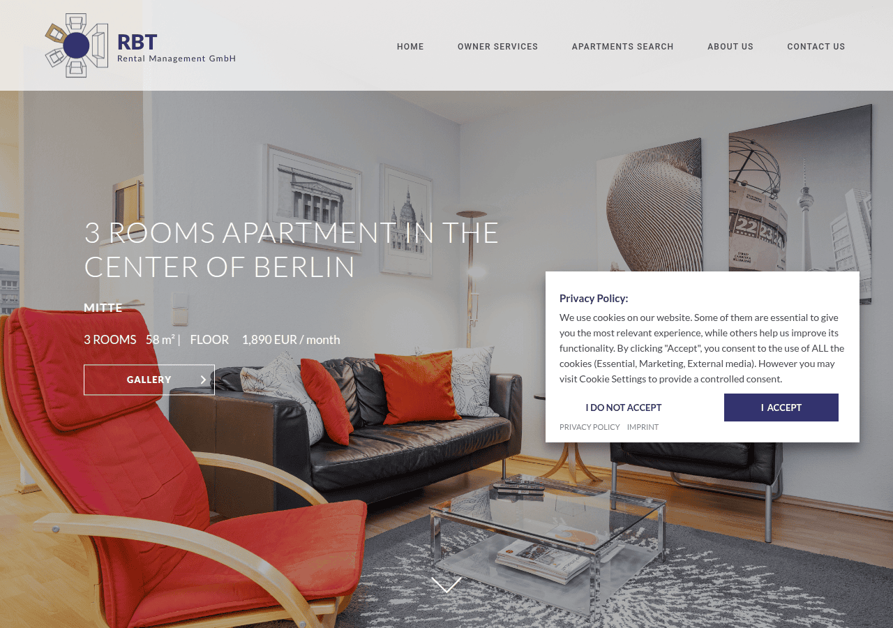 Screenshot of rbt-rentals.com