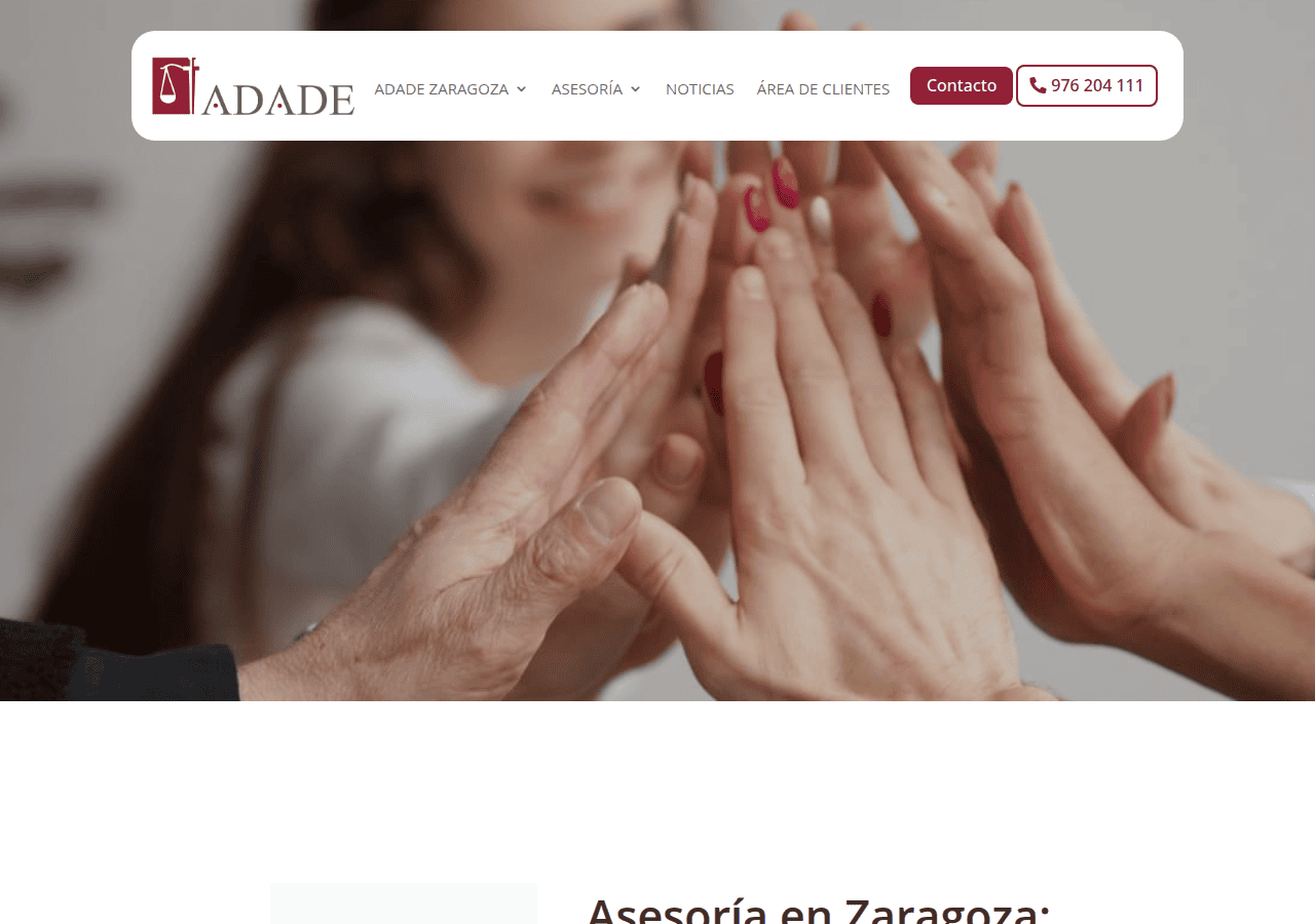 Screenshot of adadezaragoza.es