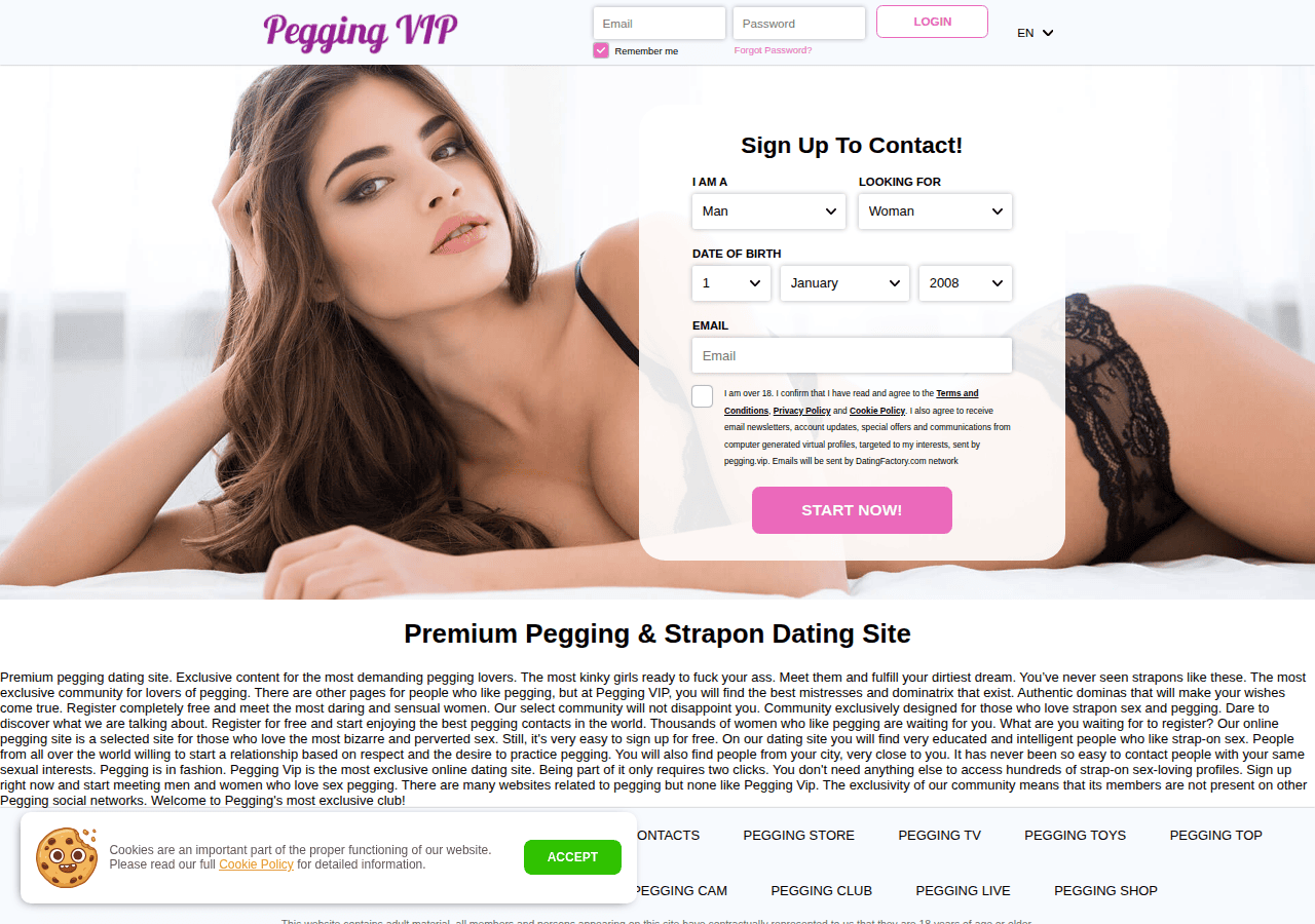 Screenshot of pegging.vip