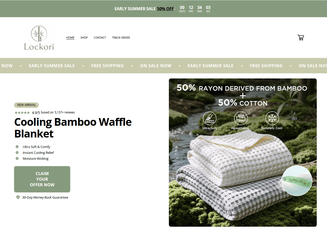 Screenshot of lockori.com