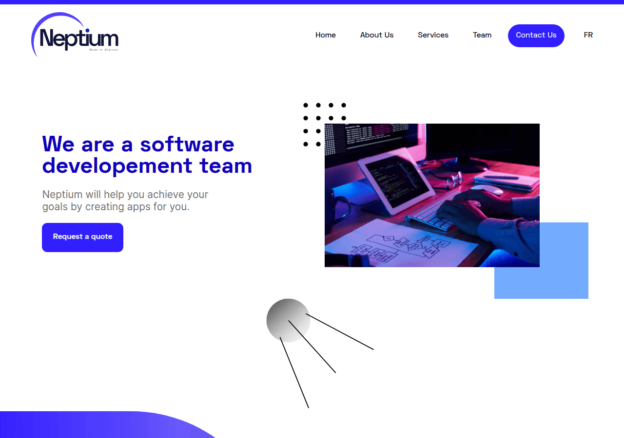 Screenshot of neptium.ch