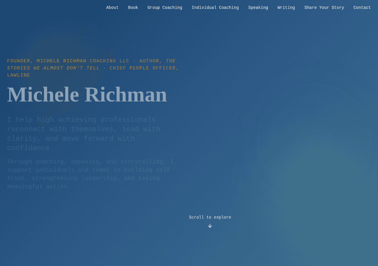 Screenshot of michelerichman.com