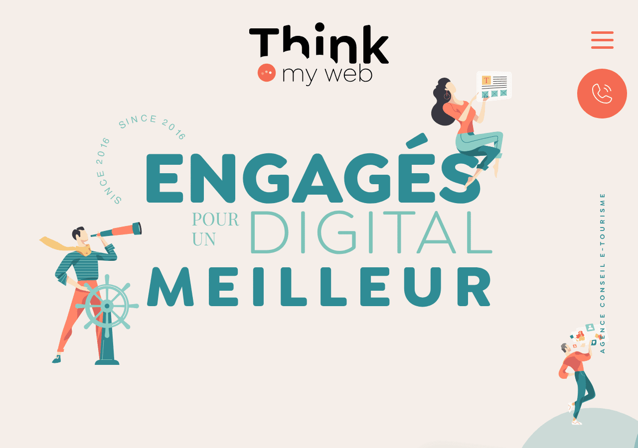 Screenshot of thinkmyweb.fr