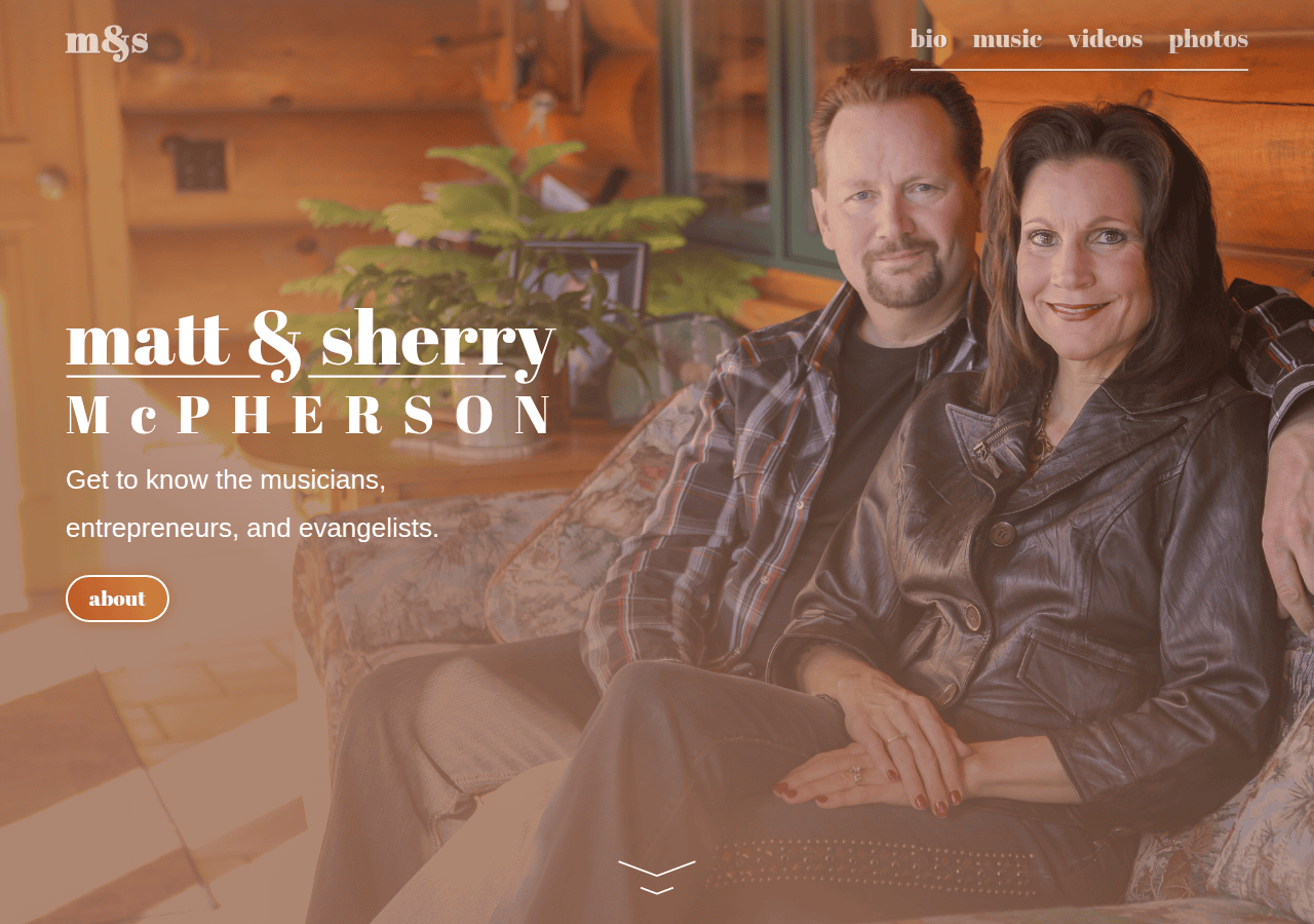 Screenshot of mattandsherry.com