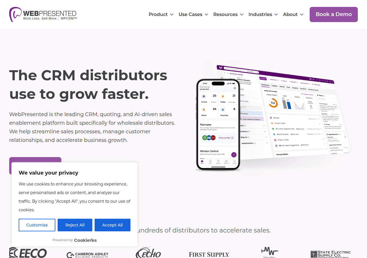 Screenshot of webpresented.com