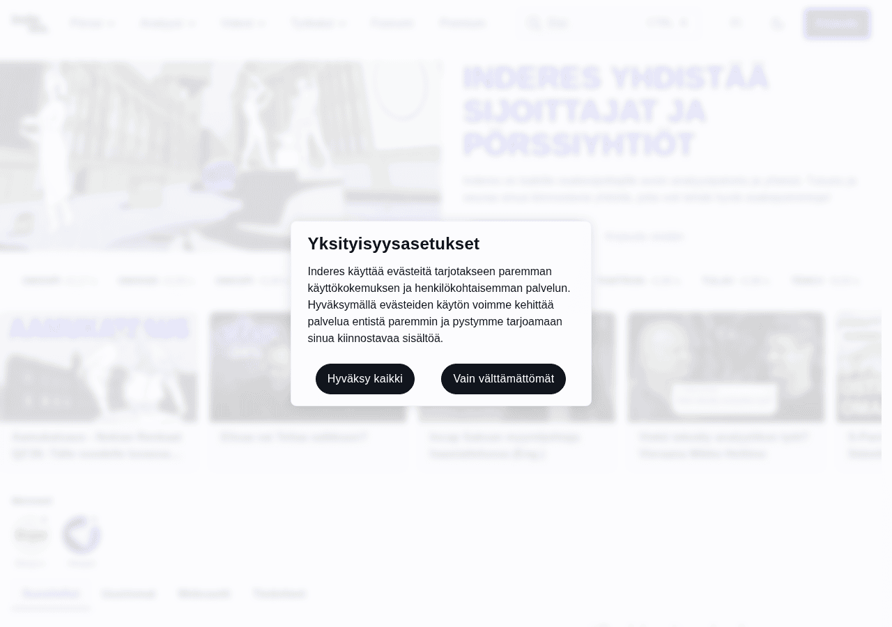 Screenshot of inderes.fi