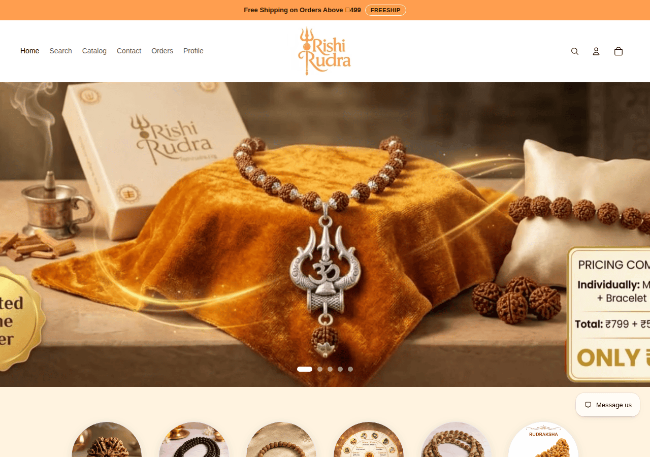 Screenshot of rishirudra.org