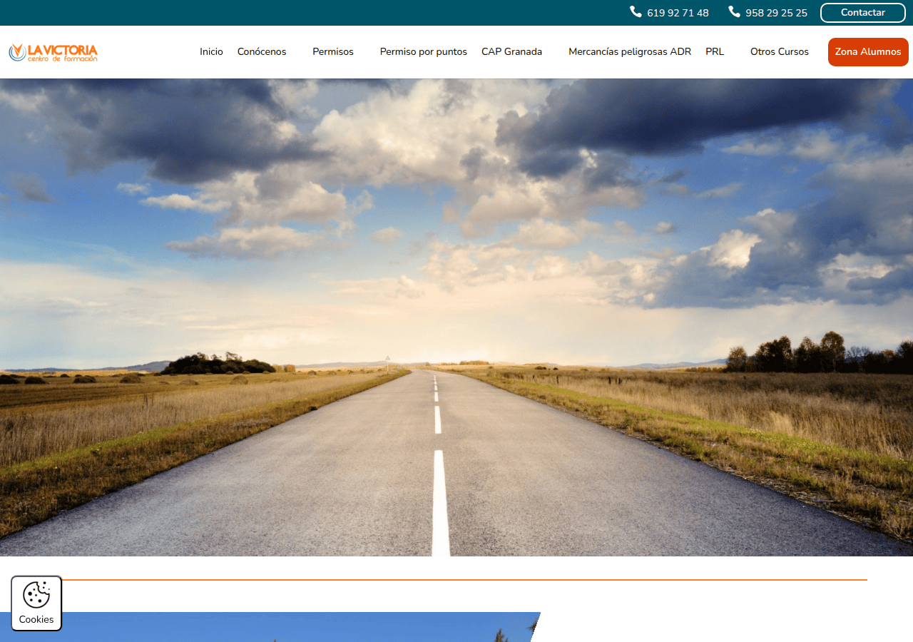 Screenshot of lavictoriaformacion.es