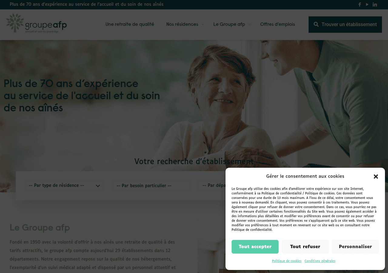 Screenshot of groupeafp.com