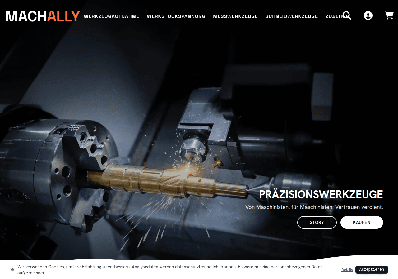 Screenshot of machally.com