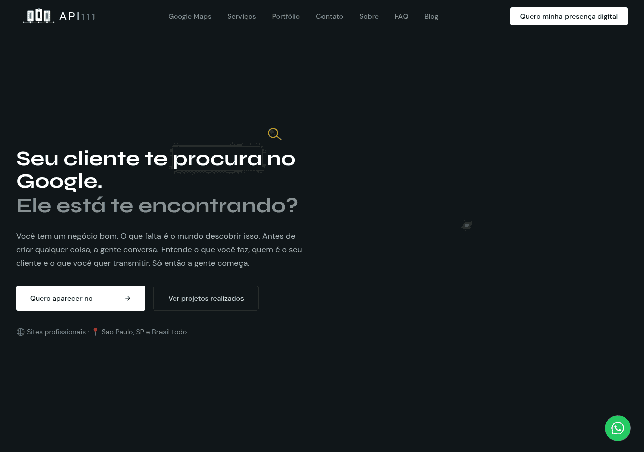 Screenshot of api111.com.br